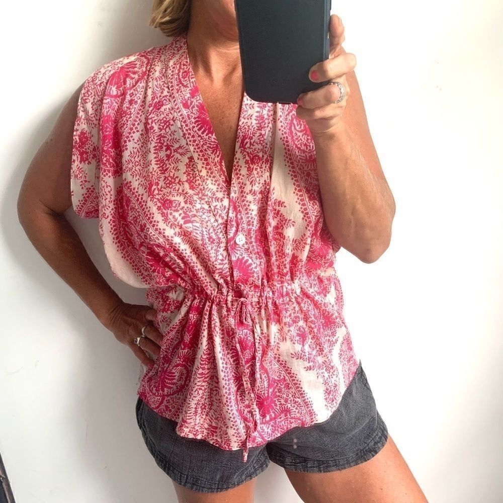 Paul & Joe Pinkpaisley Flowy Top Made In Paris